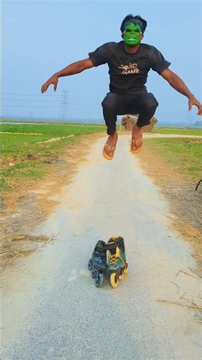 skating stunt don't try without any training #skating #skills #skater #skateboarding #shortsfeed