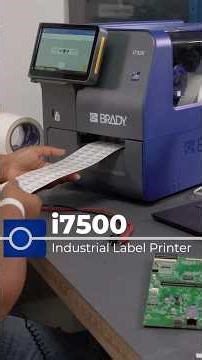 Zero waste and zero hassle with the i7500 Industrial Label Printer
