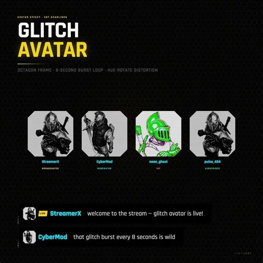Cyberpunk Chat Widget for Twitch | StreamElements Overlay | OBS Browser Source