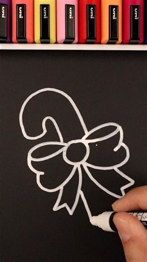 Drawing a Candy Cane #shorts