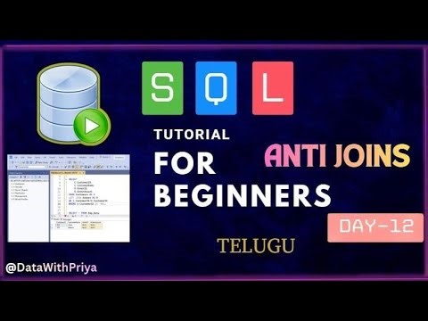 SQL Tutorial -Day 12🔥|Anti Joins| Data Analyst| SQL