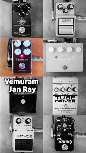 Overdrive Pedal Shootout / Jan Ray VS TS9 VS Sick As VS Prince of Tone VS OD-1 VS BluesBreaker