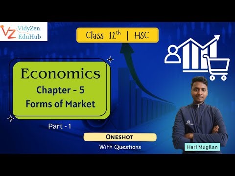 Class 12 HSC Economics | Forms of Market One Shot | with Questions | Part 1