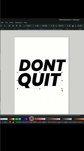 Blur Text Effect in Inkscape