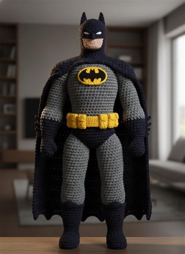 Crochet Super Man Doll Pattern PDF, Amigurumi Superhero Toy, 14 Inch Plush Figure, Cape Belt Logo Details, Intermediate Level - Etsy