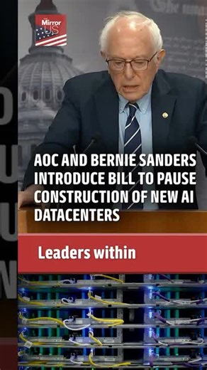 AOC & Bernie Sanders push for AI data center moratorium