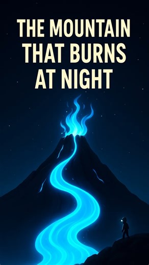 The Volcano That Burns Blue