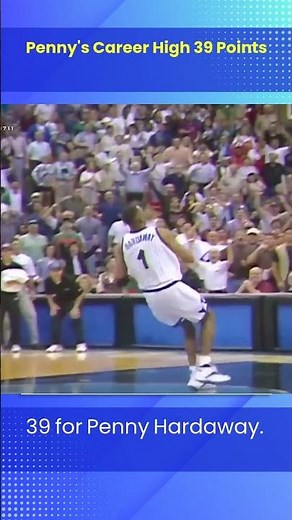 Penny Hardaway's MAGIC! ✨ NBA's Smoothest Moves EVER!. Penny's career high 39 points.