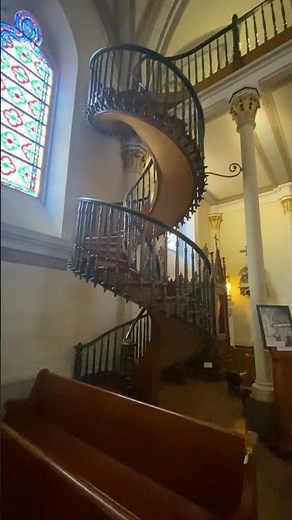 The Miraculous Staircase in the Loretto Chapel in Santa Fe #miracle #lorettochapel #santafe