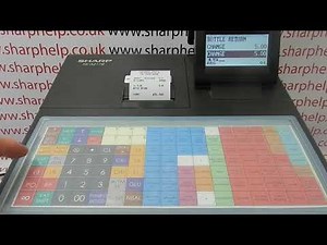 Cashier Sign In & Use Sharp XEA217 / XEA217B / XEA217W Cash Register