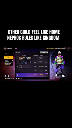 Nepros Rules Like Kingdom: Top Guild in Free Fire Nepal