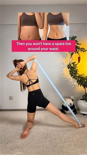 Want Sharp Abs & a Deep V-Line? A rubber band 4 Exercises Will Transform Your Belly Fast!🔥 #workout