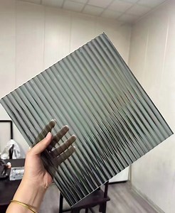 [Hot Item] 5mm 6mm 8mm Tinted Brown Grey Moru Fluted Reeded Colored Patterned Glass