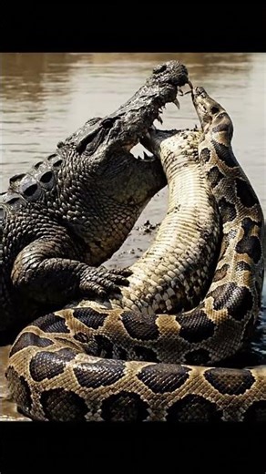 Nature's Most Brutal Battle Crocodile vs Python/ReptileClash 4K video