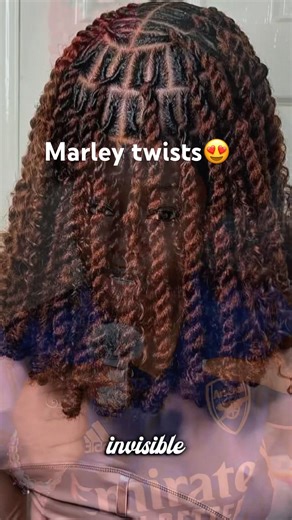 MARLEY TWISTS #invisiblelocs #marleytwists #locstyles #protectivehairstyles #darkskinmakeup