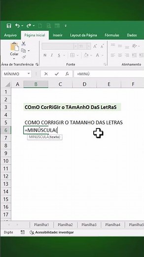 3 Funções do Excel Para Ajustar MAIÚSCULAS e MINÚSCULAS
