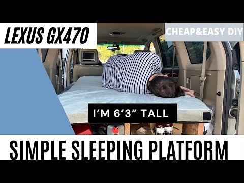 Lexus GX470 Simple SLEEPING PLATFORM Build (Works for Any SUV)