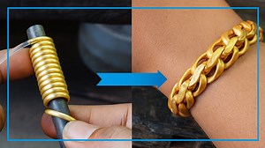 Master the Art of Making a 24K Gold Bracelet: Plastic to Luxury in Simple Steps