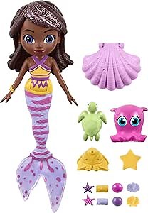 Fisher-Price Nickelodeon Santiago of The Seas Sea The Surprise Lorelai Mermaid Doll and Accessories Set for Ages 3 Years and up