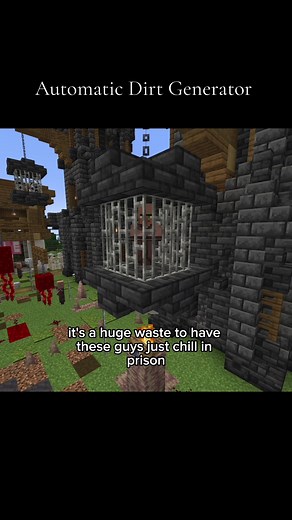 Create an Automatic Dirt Generator in Minecraft