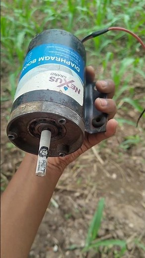 DIY Electricity Generator Using an RO Pump Motor & Drill Machine! #FreeEnergy #DIYGenerator #Shorts