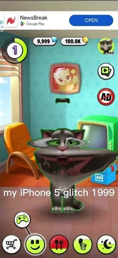 my iPhone 5 glitch 1999
