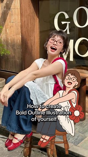 zigzag prompts on Instagram: "Create a Bold Outline Flat Color Illustration of yourself 🎨 Comment “bold” for the prompt #illustration #illustrationart #chatgpt #prompt #chatgptprompts"