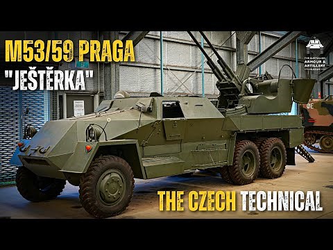 The Czech M53/59 Praga - The Anti-Aircraft Twin Autocannon "Lizard"