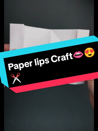 Paper lips Craft👄😍✂️ #fypシ#foryou#foryoupage#fyp #mycraft#WhatToPlay#500k#creatorsearchinsights