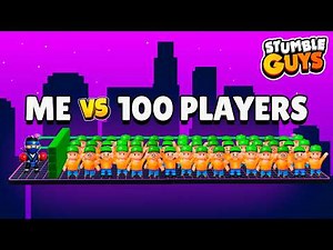 1V1ING 100 PLAYERS IN STUMBLE GUYS!