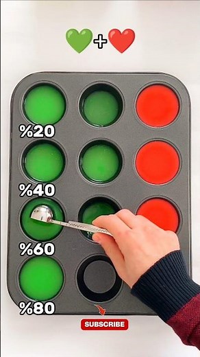 From Green to Red | Dramatic Color Transition & Gradient Mix 🎨💚➡️❤️ #coloring #colorstv #art