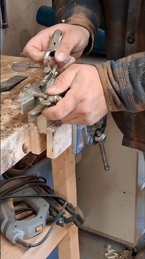 Making grooves with a vintage Record 44 plough plane.