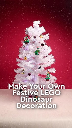Rawr! Into the holiday season with our LEGO Dinosaur Festive minibuild. Don’t forget to tag us in your creations! | LEGO