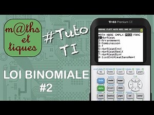 PROBA : Calculer une probabilité pour une loi binomiale (formule) - Tutoriel TI