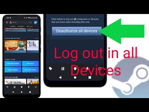 how to log out steam account in all devices on mobile