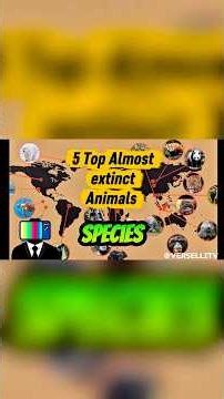 5 of the most ENDANGERED Animals in The World 🌎 #history #amimals #funfact