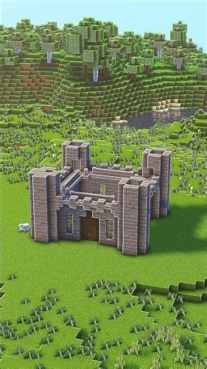 Easy Castle Tutorial #minecraft #build #tutorial