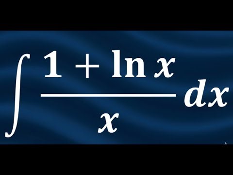 How to integrate (1 + ln x)/x✨Integration by substitution