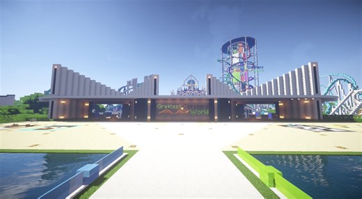 【miencraftJE1.7.10】nextコースターワールド(仮)どこかで聞いたような予告【MOD配布遊園地マップ】