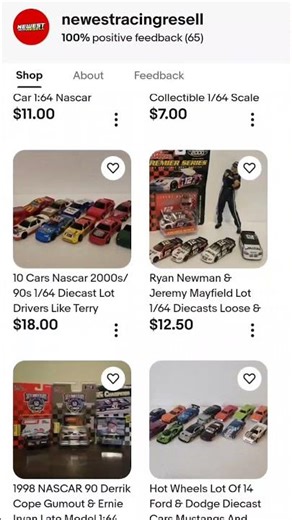 One last look at the ebay shop in 2025!🎉 #nascar #newyears #ebay #NewestRacingShop #diecast