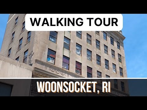 Rhode Island's Petit Canada - Downtown Walking Tour - Woonsocket, RI - City Background Ambiance