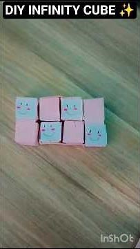 DIY INFINITY CUBE ✨ #diy #origami #colourpapercraft #papercraft #homemadepapercraft #artscraft