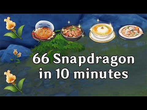 snapdragon locations - genshin impact farming