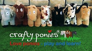 Crafty Ponies USA. Crafty Ponies soft toy ponies have cotton manes and tails that you can plait. You can put on their saddles and bridles, rugs and leg wraps just like real ones, you can learn how with the fully illustrated instructional booklets that come with all products, Available in your local tack shop details from www.crafty-ponies.com | Crafty Ponies