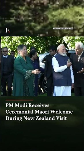 PM Modi Receives Ceremonial Maori Welcome at Government House in Auckland