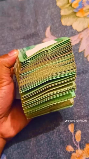 Close-Up of High-Denomination Banknotes in Hand