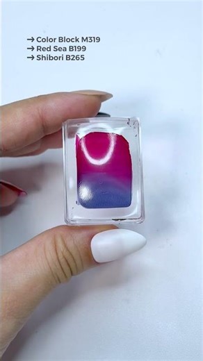 💬 Nail Base Idea ~ Two-color Gradient Nail Stamping #naildesign