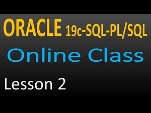 oracle online class 2 - Basic SQL Commands