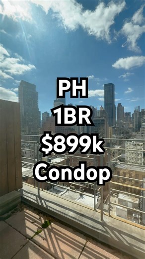 ☀️ Top Floor 1BR $899,000 in Prime Manhattan | Private Terrace, Views, FSB 🪴