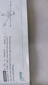 Example 4In Fig. 8, measure x using a protractor. If \angle PQ... | Filo